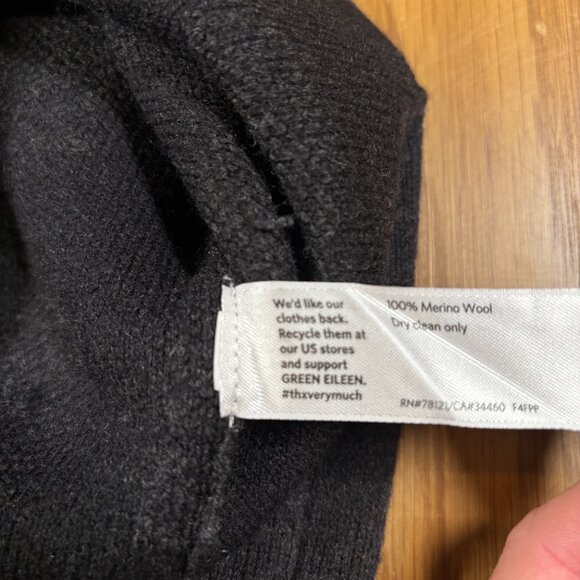 Eileen Fisher Merino Wool Windowpane Knit Pencil Skirt Gray – Women’s S - Picture 6 of 6